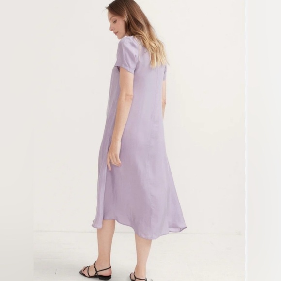 Hatch The James Midi Dress in Lilac Short Sleeve Crewneck Size 1/Small - Picture 4 of 13